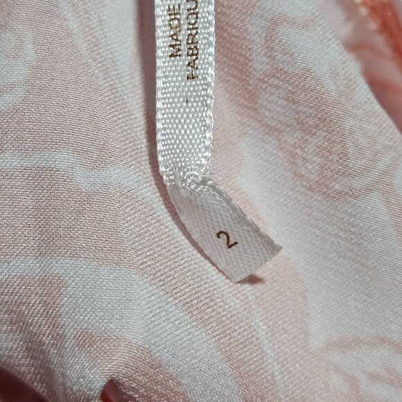 Free People Ashley Coral & White Floral Halter Dress Size 2 Spring Boho Maxi - Picture 6 of 16